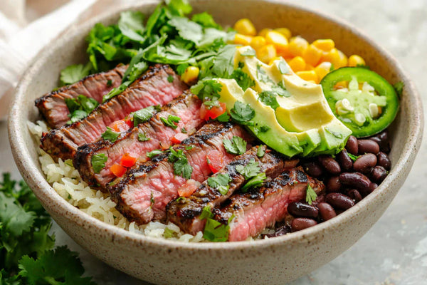 Cilantro Lime Steak Bowls