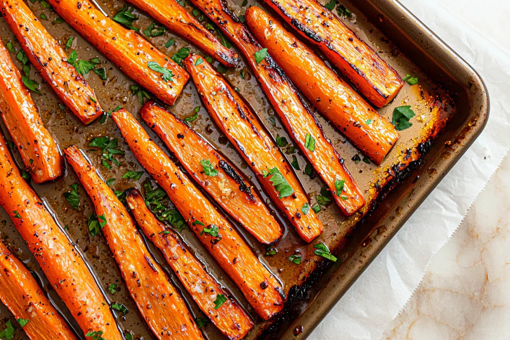 Hot Honey Roasted Carrots