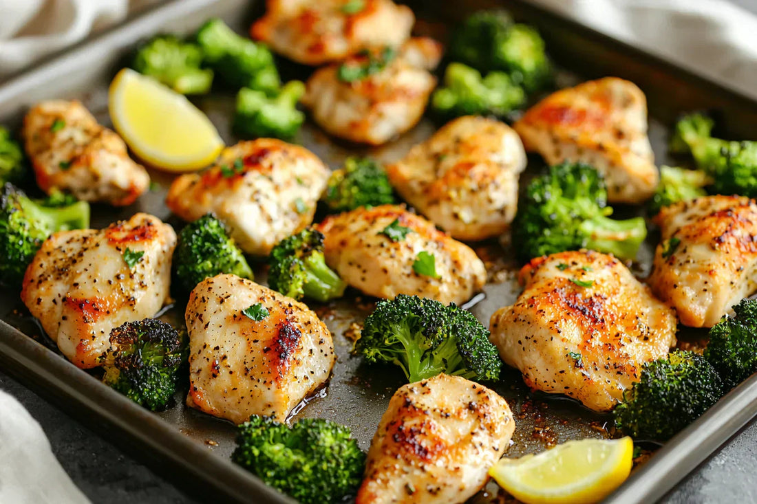 Sheet Pan Lemon Pepper Chicken and Broccoli