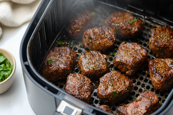 Air Fryer Sweet Bourbon Steak Bites