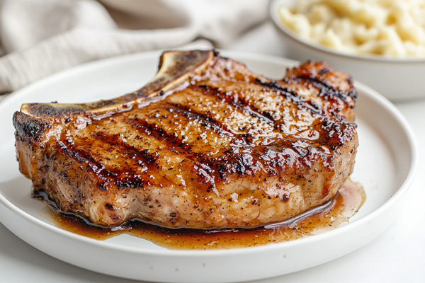 Apple Bourbon Pork Chops
