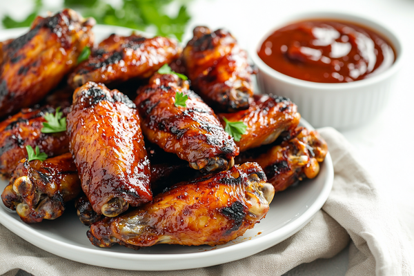 Smoky Bourbon BBQ Wings