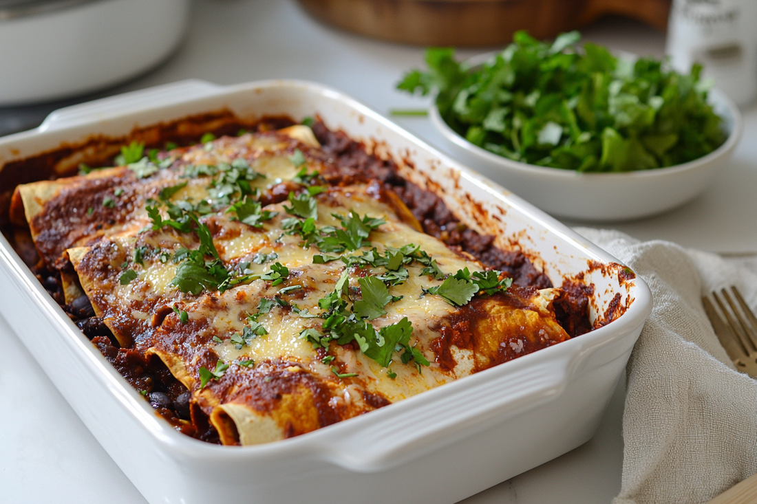 Butternut & Black Bean Enchiladas