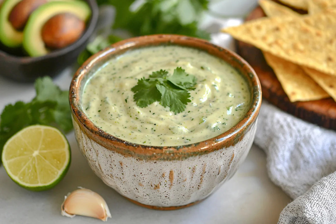 Cilantro Garlic Jalapeño Lime Sauce