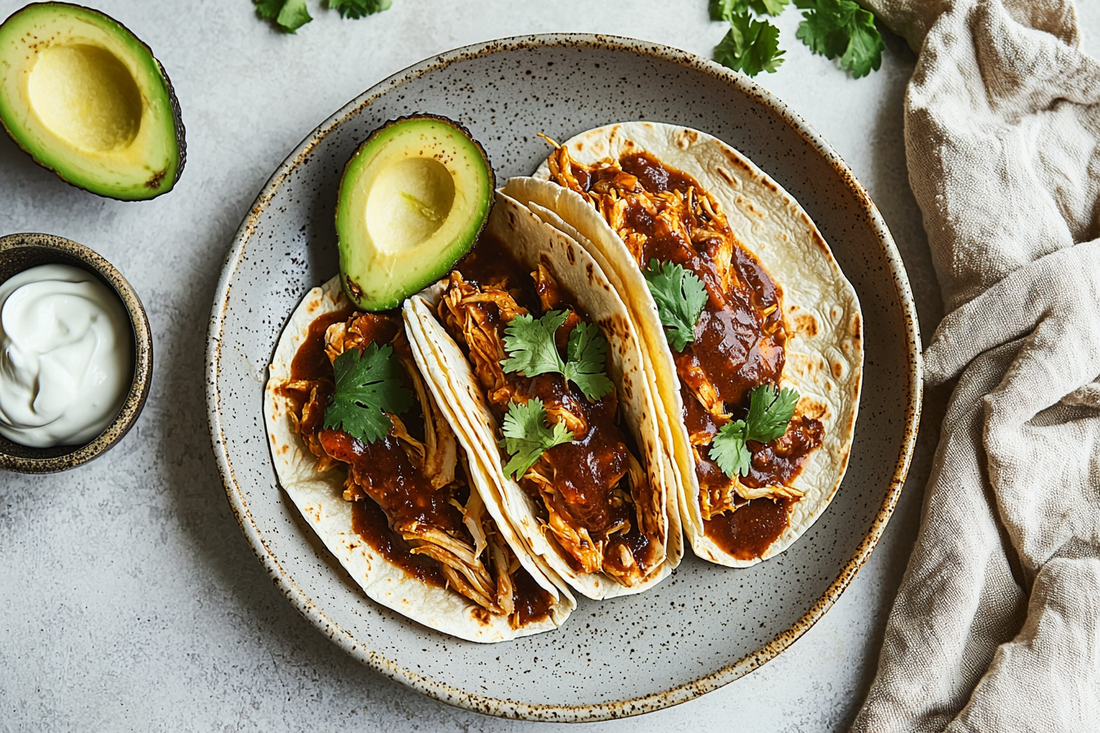 Easy Mole Smothered Tacos