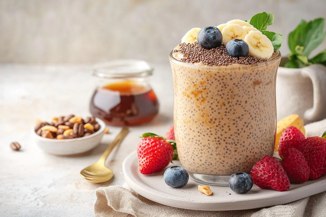 Espresso Salted Caramel Chia Pudding