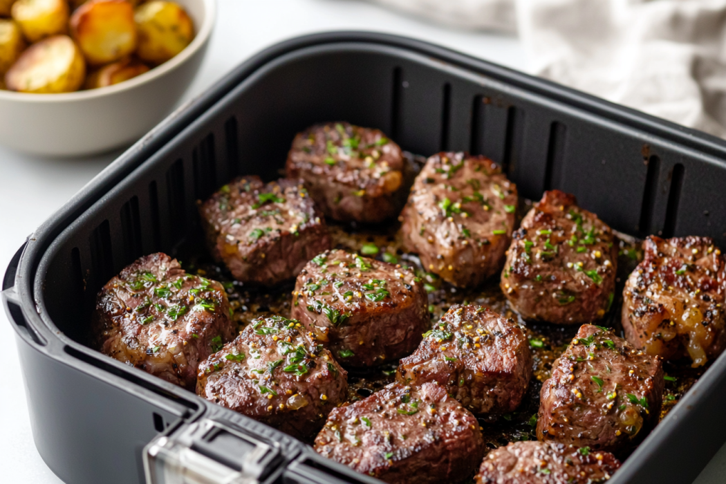 Herby Air Fryer Steak Bites