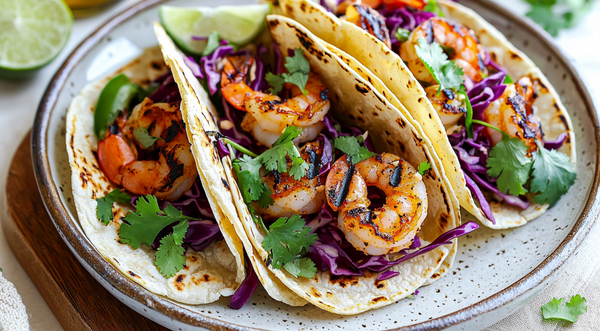Moroccan Shrimp Tacos