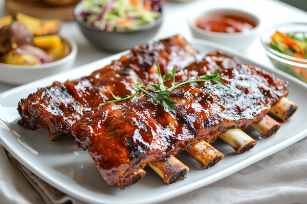 Slow Cooker Spicy Mango Pork Ribs