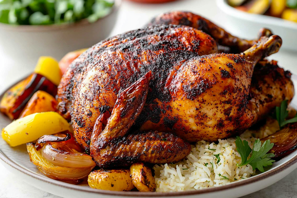 Smoky Slow Cooker “Rotisserie” Chicken