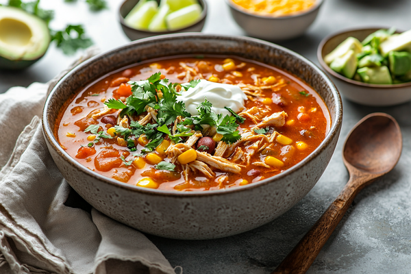 Spicy Chicken Taco Soup