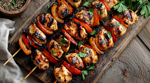 Spicy Italian Chicken Skewers