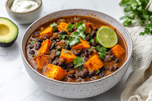 Sweet Potato & Black Bean Mole Stew