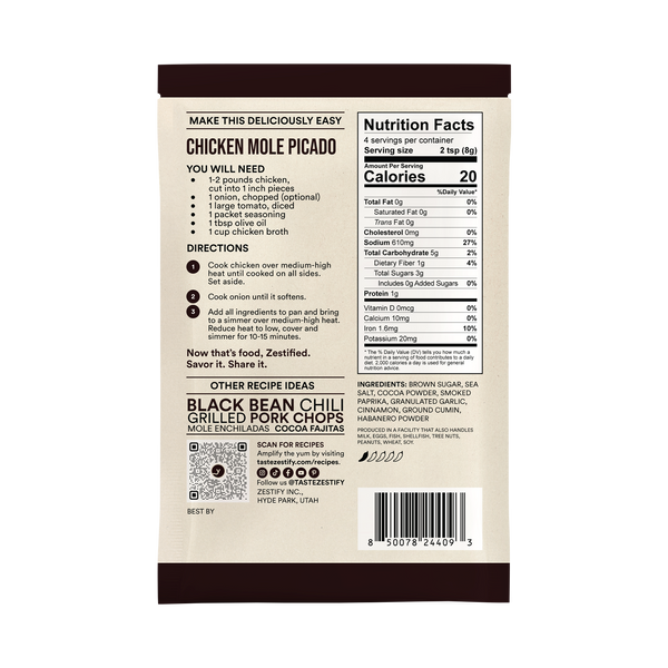 Cocoa Canto Chocolate Habanero Seasoning Mix