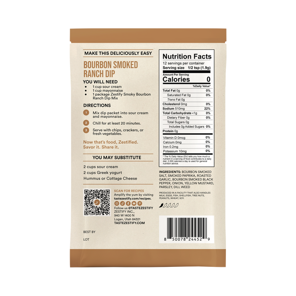 Cowboy Reserve Bourbon Smoked Ranch Dip Mix - NEW