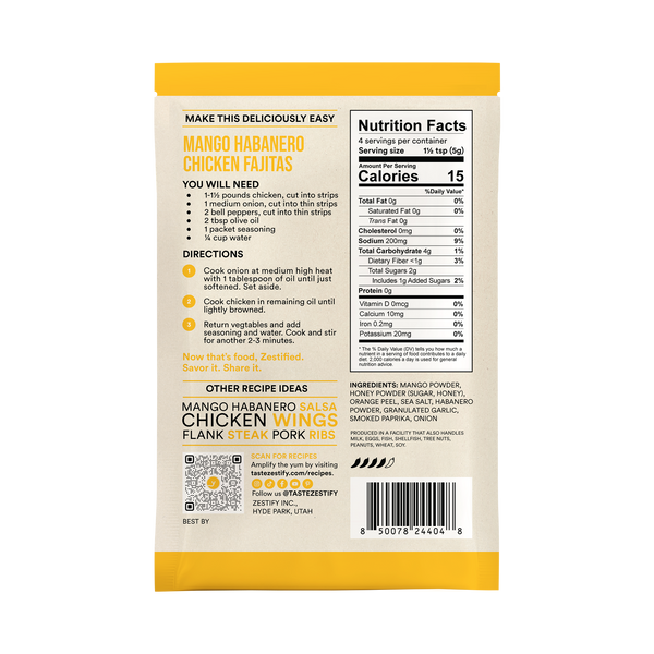 Fiery Gold Mango Habanero Seasoning Mix