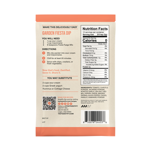Fiesta Fuego Garden Medley Dip Mix - NEW