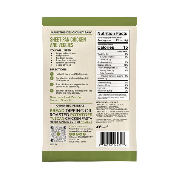 Tuscan Brio Spicy Italian Seasoning Mix
