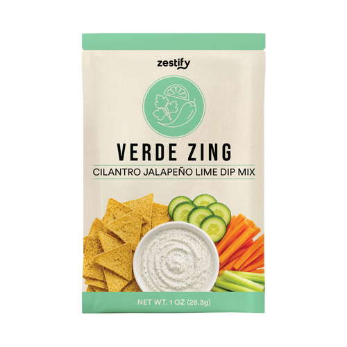 Verde Zing Cilantro Jalapeño Lime Dip Mix - NEW
